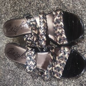 Brighton Tress sandals women's size 7 EUC tricolor